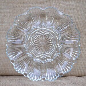Vintage Anchor Hocking Deviled Egg Glass Tray
